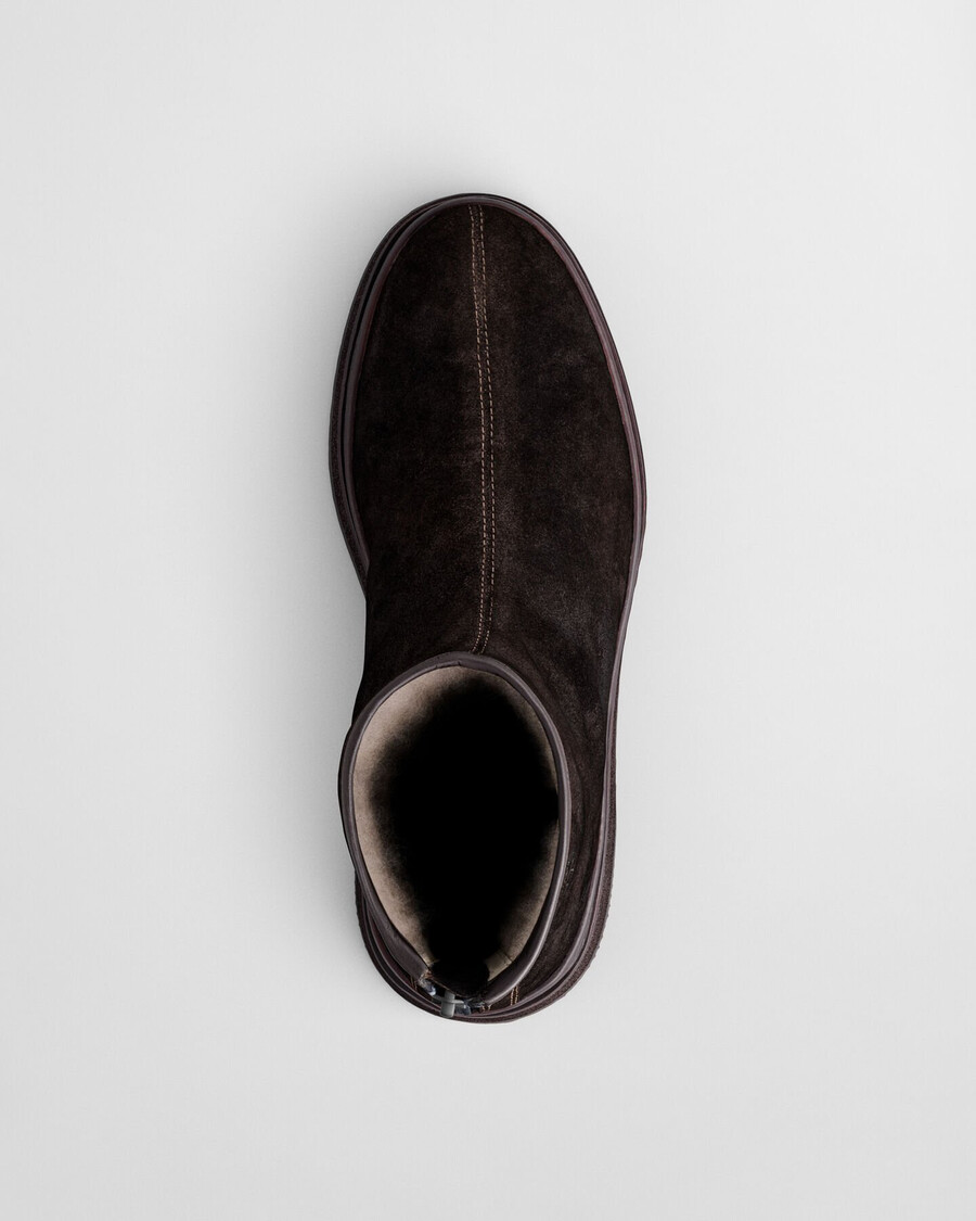 botas de ante blistown - marrón oscuro