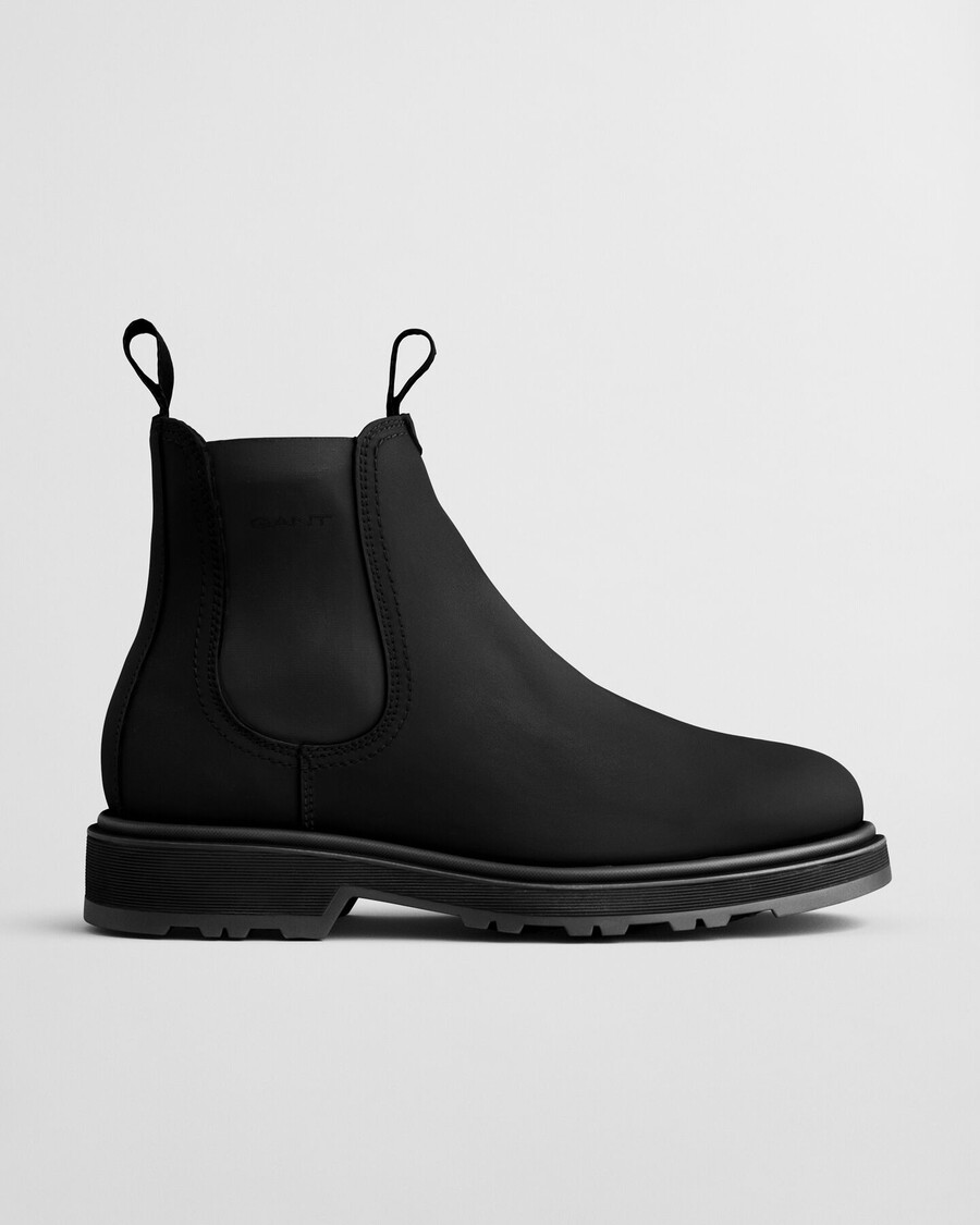 botas chelsea de piel blisdor - negras