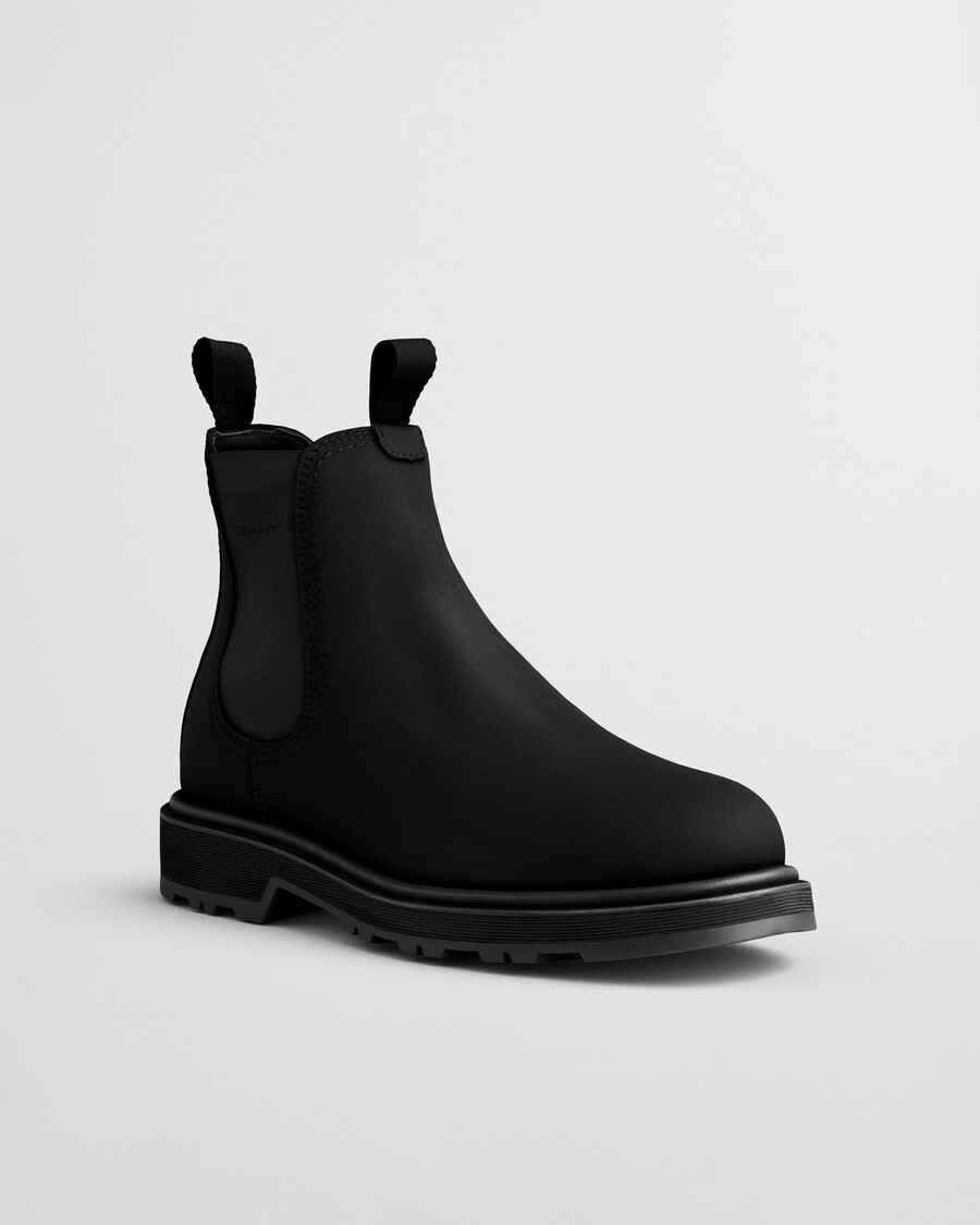 botas chelsea de piel blisdor - negras