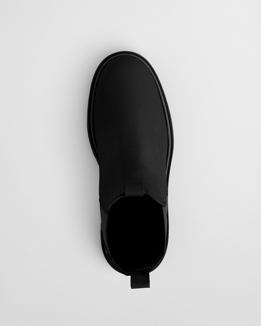botas chelsea de piel blisdor - negras