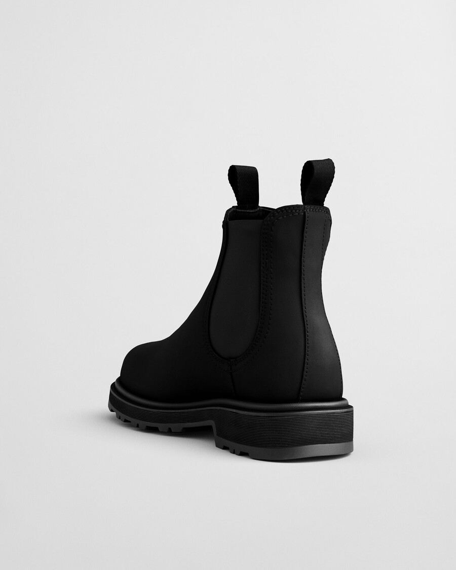botas chelsea de piel blisdor - negras