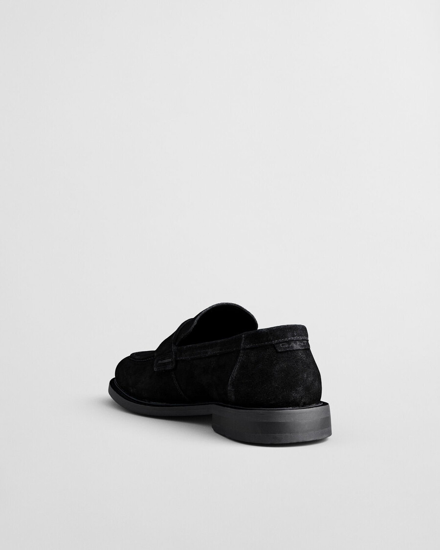 mocasines de ante lozham - negro