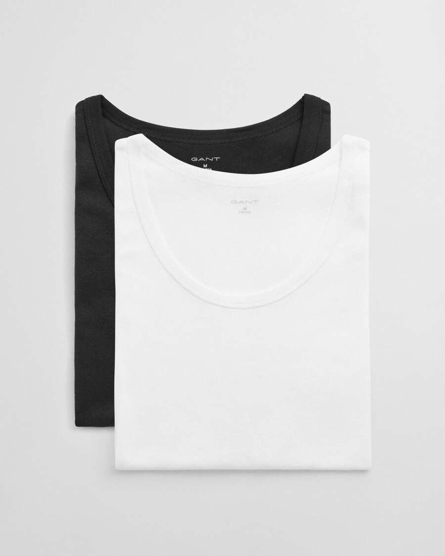 pack de 2 camisetas sin mangas - negroblanco