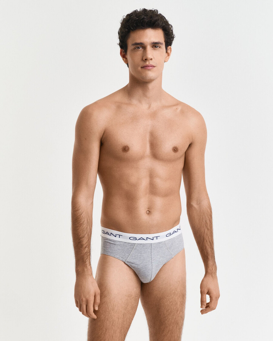 pack de 3 calzoncillos - gris claro melange