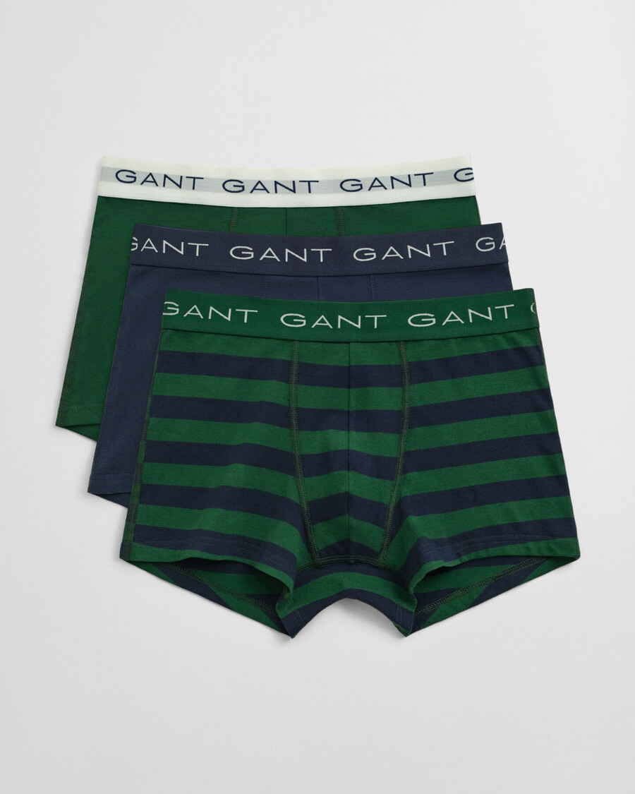 pack de 3 calzoncillos a rayas - verde bosque