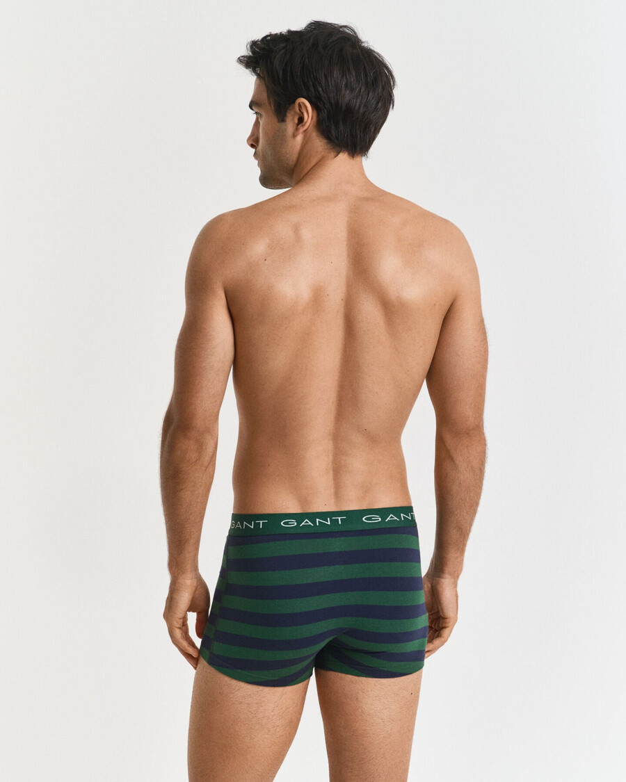 pack de 3 calzoncillos a rayas - verde bosque