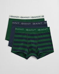 pack de 3 calzoncillos a rayas - verde bosque