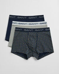 pack de 3 calzoncillos con estampado geométrico - azul marino