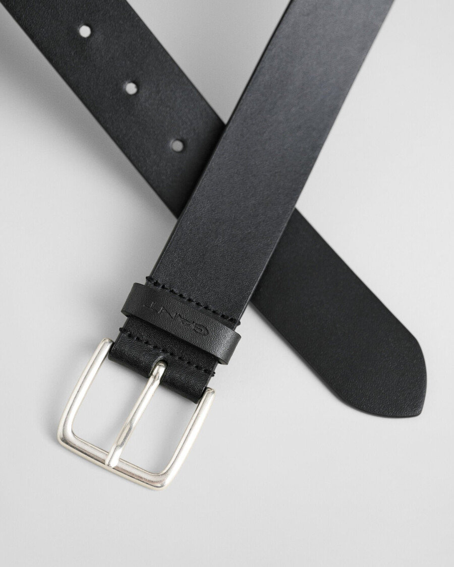 cinturón de cuero - negro