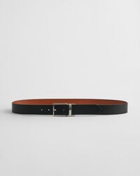 cinturón de cuero reversible - negro