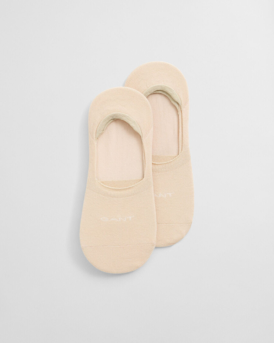 paquete de 2 calcetines invisibles - blanco marfil