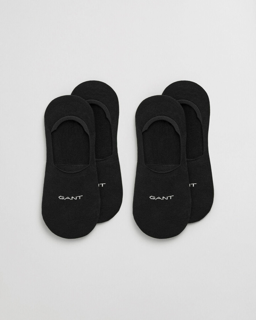 paquete de 2 calcetines invisibles - negro