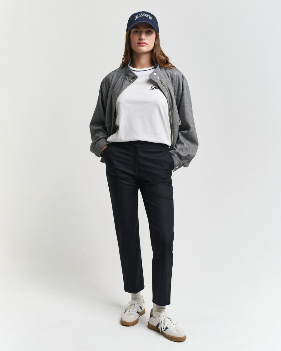pantalones pitillo ajustados - negro Ébano