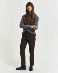 pantalones ajustados - marrón oscuro