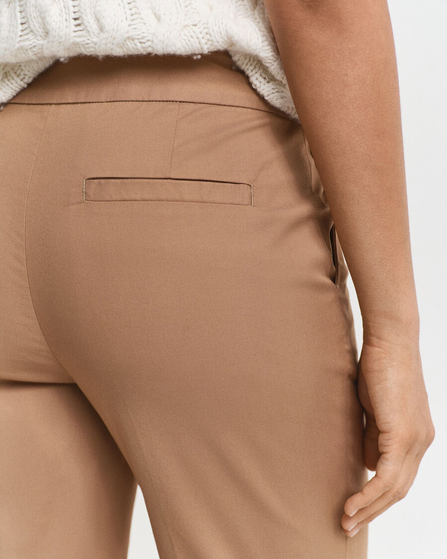pantalones pitillo ajustados - caqui cálido