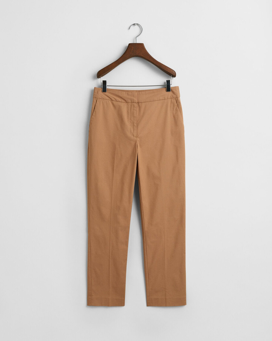 pantalones pitillo ajustados - caqui cálido