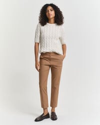 pantalones pitillo ajustados - caqui cálido