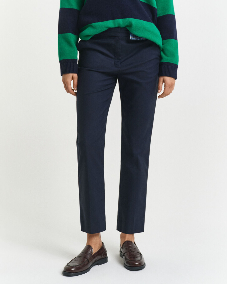 pantalones pitillo ajustados - azul noche