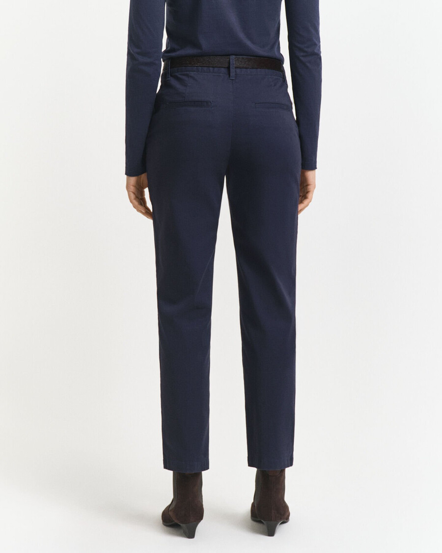 pantalones chinos ajustados - azul noche
