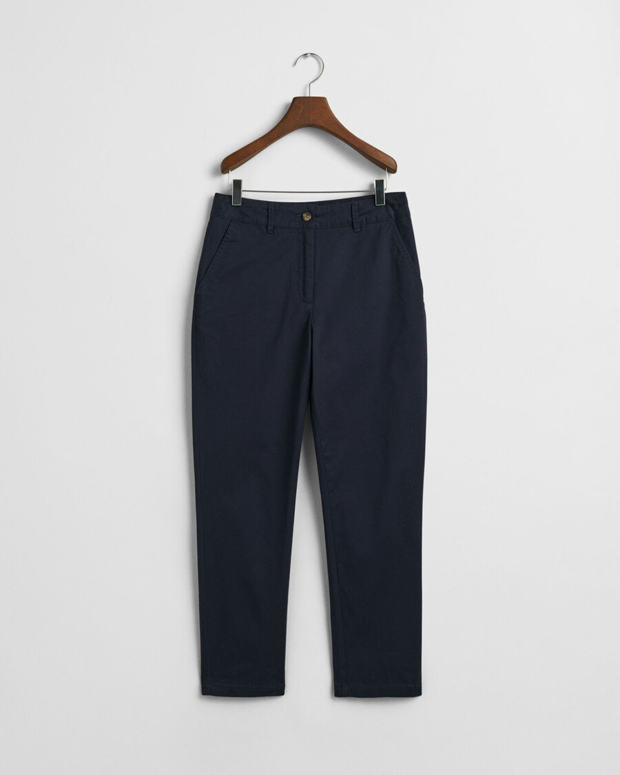 pantalones chinos ajustados - azul noche