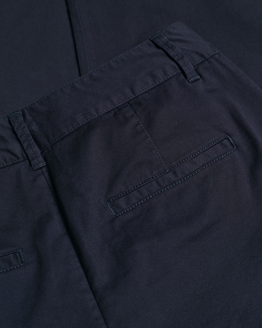 pantalones chinos ajustados - azul noche