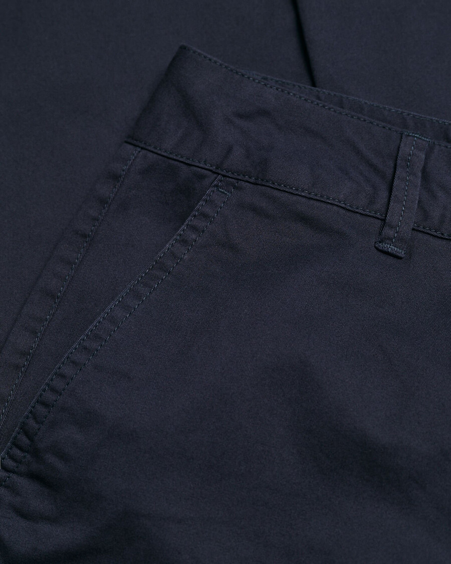 pantalones chinos ajustados - azul noche