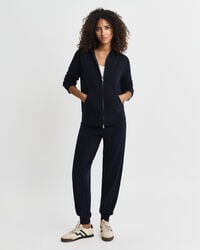 pantalones de punto de lana de cordero superfina - azul noche