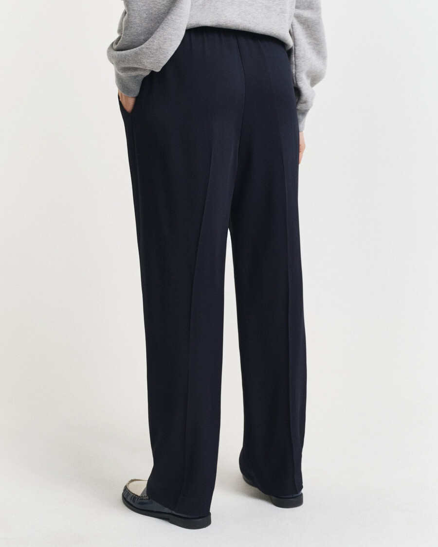 pantalones fluidos - azul noche