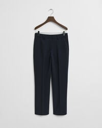 pantalones fluidos de corte entallado - azul noche