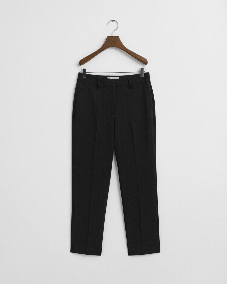 pantalones ajustados fluidos - negro