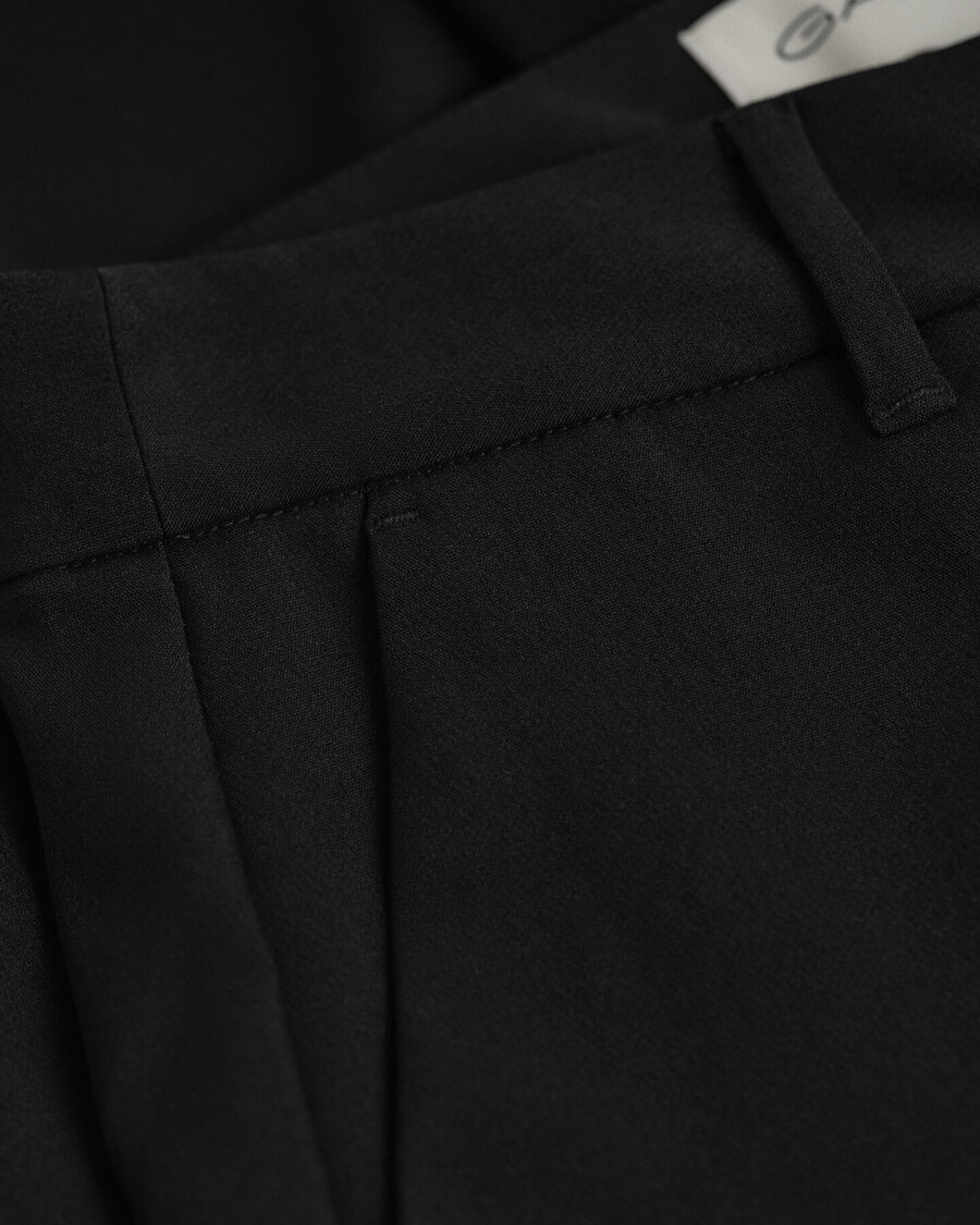 pantalones ajustados fluidos - negro