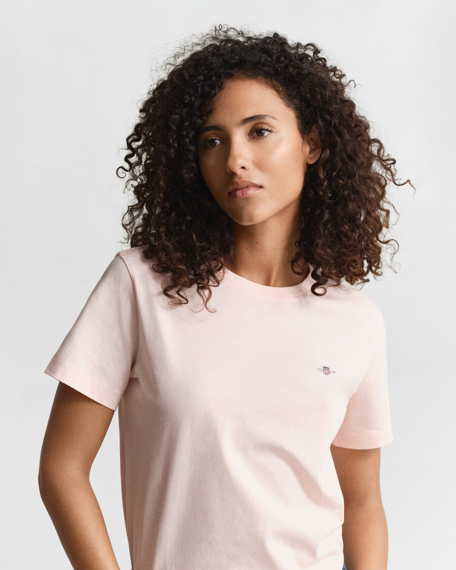 camiseta shield - rosa albaricoque