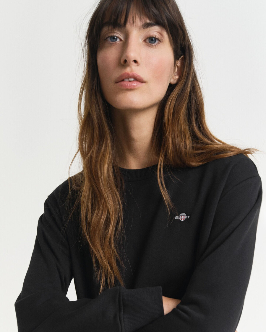 vestido deportivo con cuello redondo shield - negro