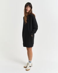 vestido deportivo con cuello redondo shield - negro
