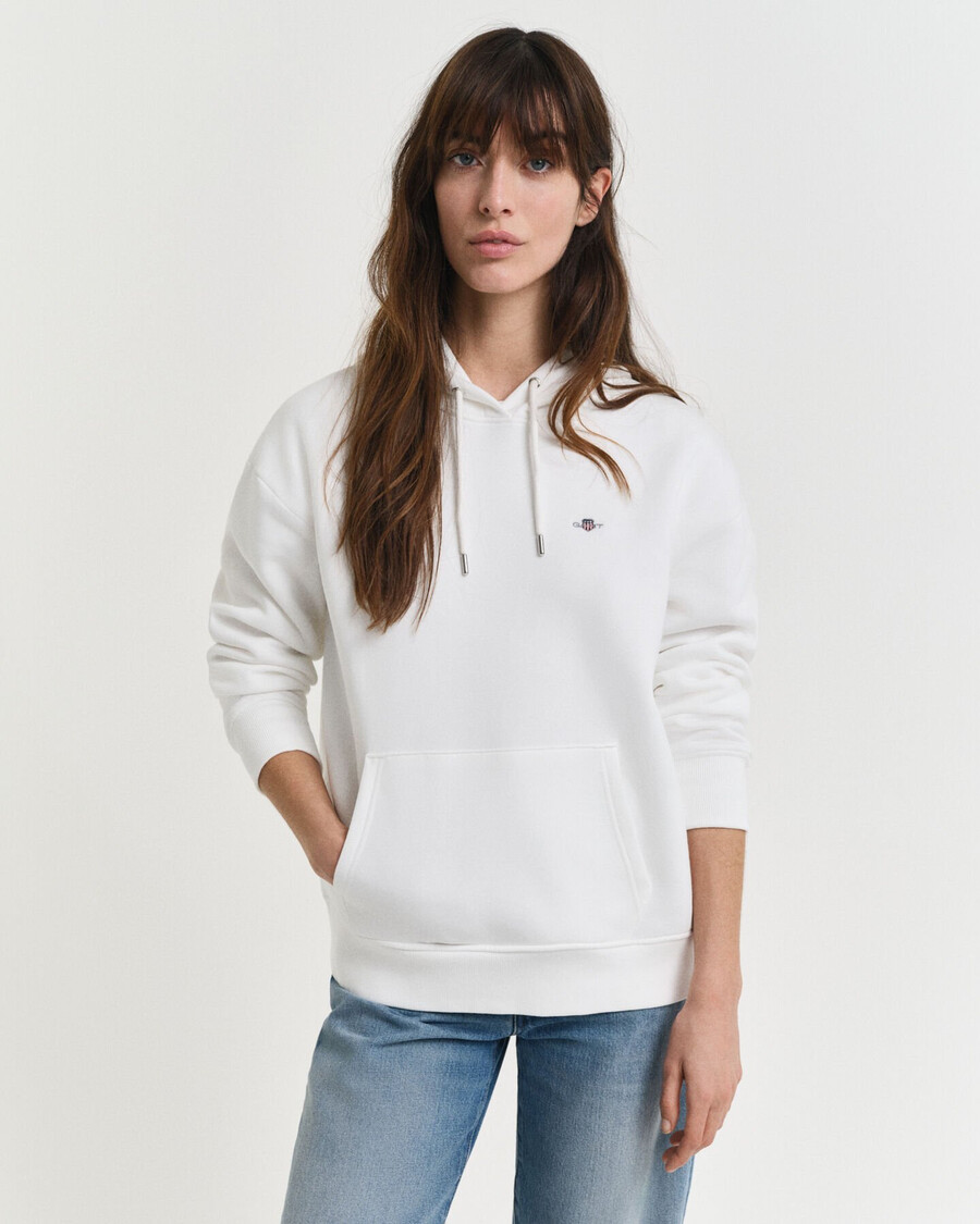sudadera con capucha shield - cáscara de huevo