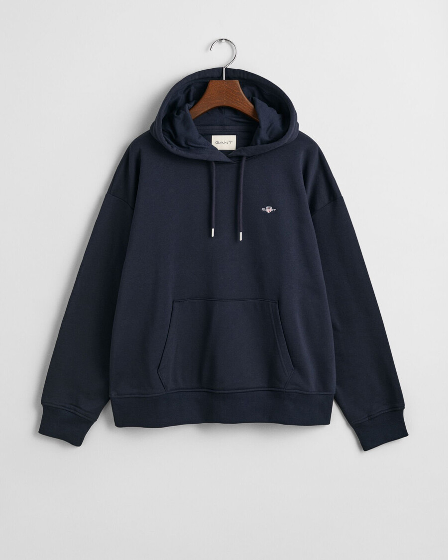 sudadera con capucha shield - azul noche