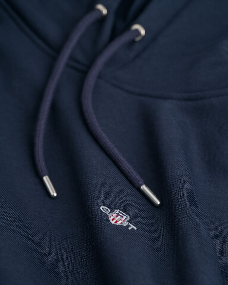 sudadera con capucha shield - azul noche
