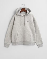 sudadera con capucha shield - gris claro melange