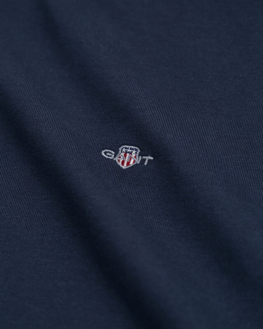 sudadera de cuello redondo shield - azul noche