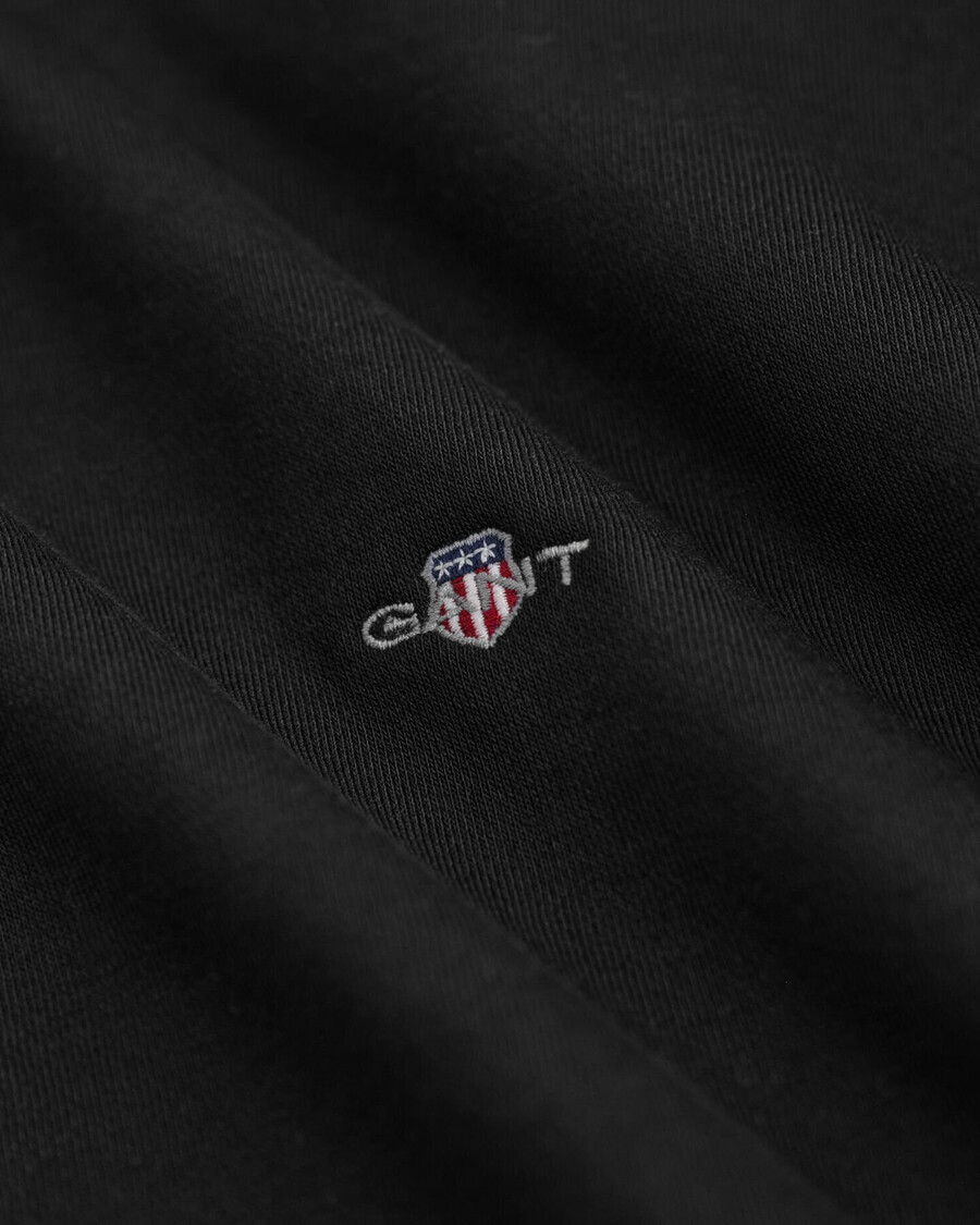 sudadera con cuello redondo shield - negra
