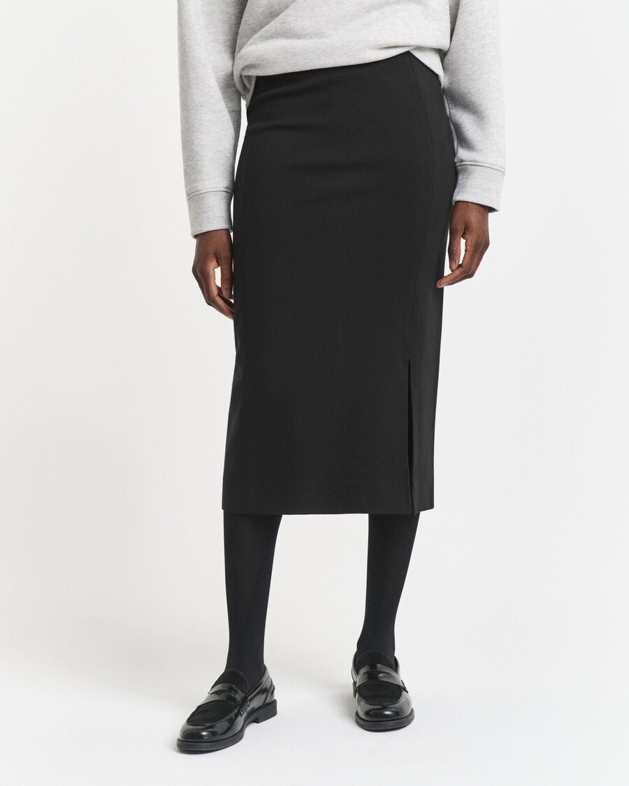 falda tubo de jersey - negra