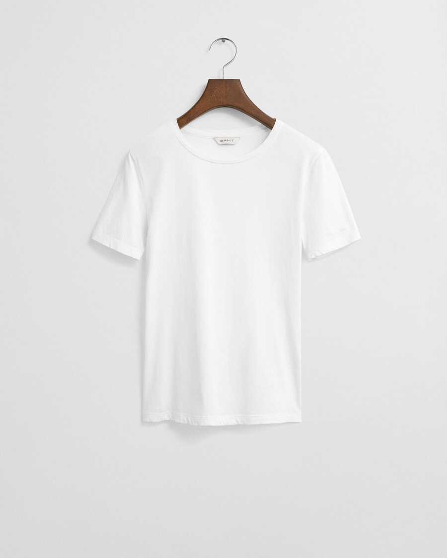 camiseta de algodón ligero - blanca