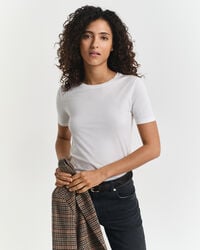 camiseta de algodón ligero - blanca