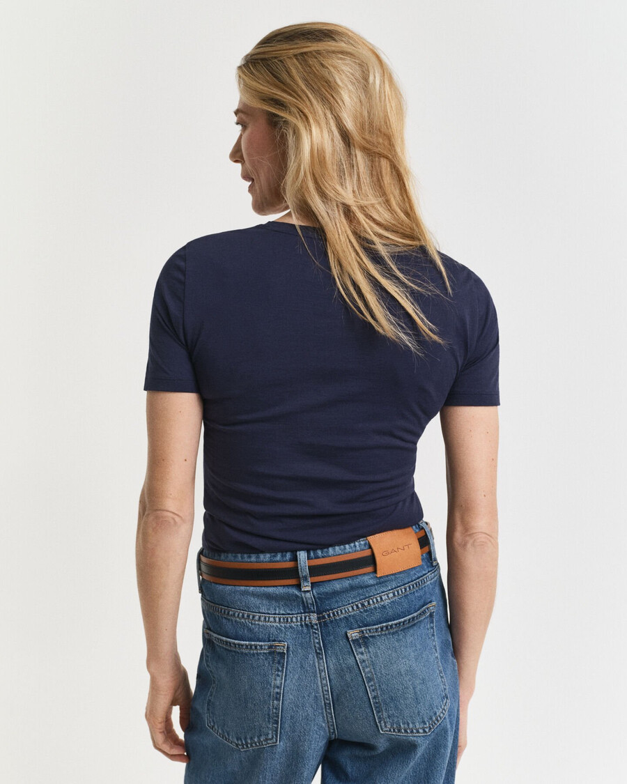 camiseta de algodón ligero - azul noche