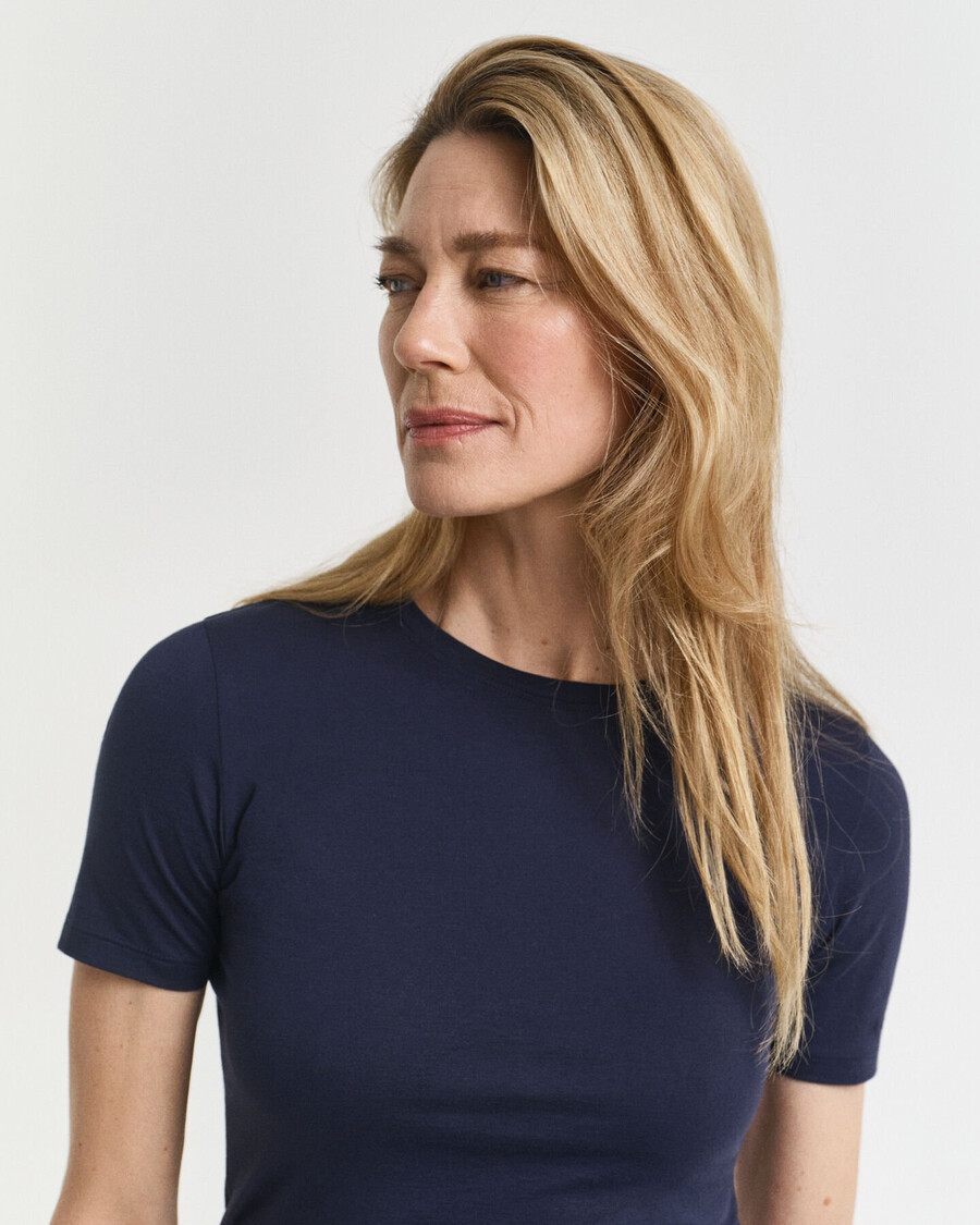 camiseta de algodón ligero - azul noche
