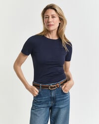 camiseta de algodón ligero - azul noche