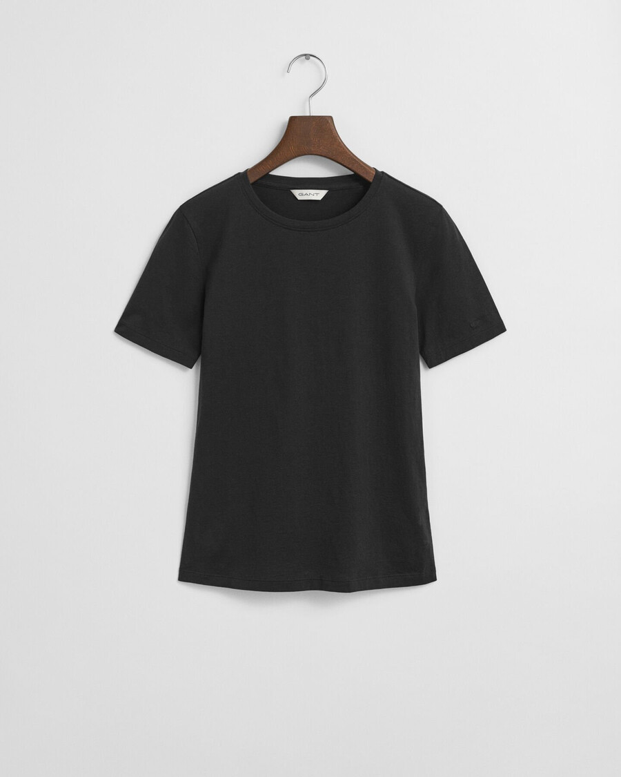 camiseta de algodón ligero - negra