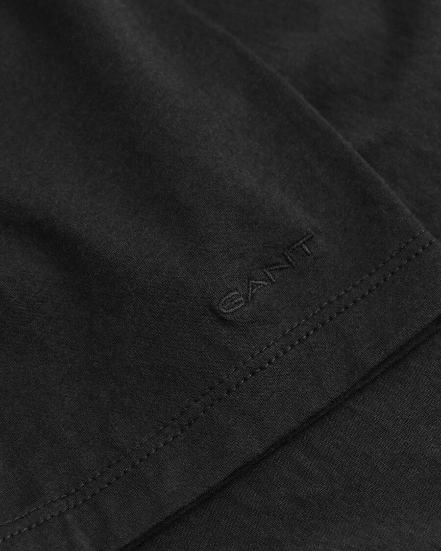 camiseta de algodón ligero - negra