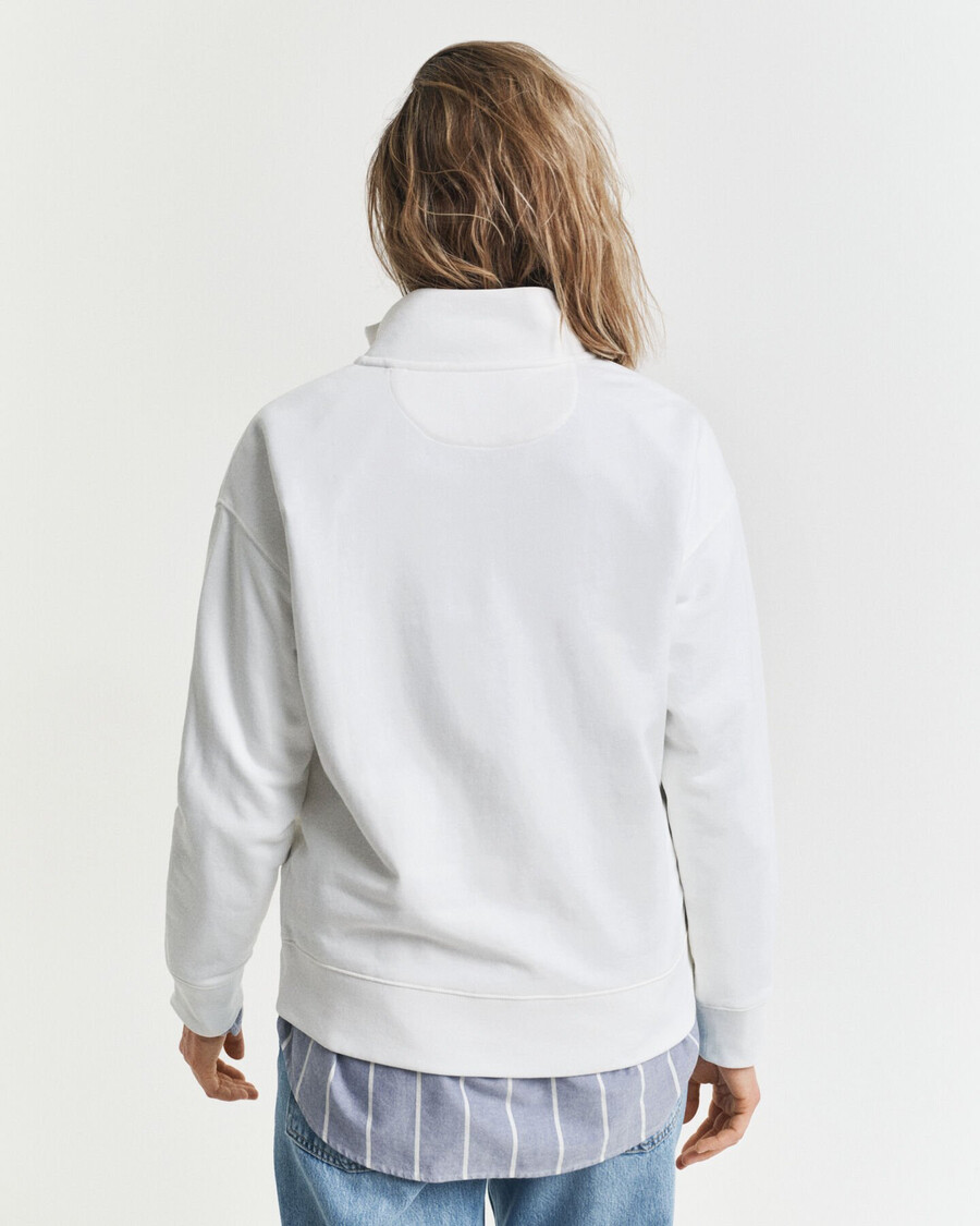 sudadera con media cremallera gráfica - cáscara de huevo