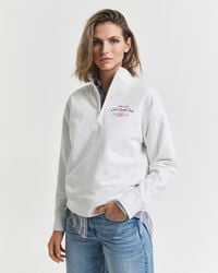 sudadera con media cremallera gráfica - cáscara de huevo
